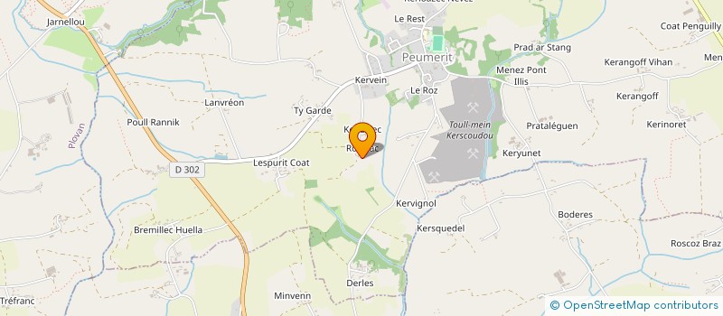 localisation de l'entreprise NATURE CONCEPT  PEUMERIT