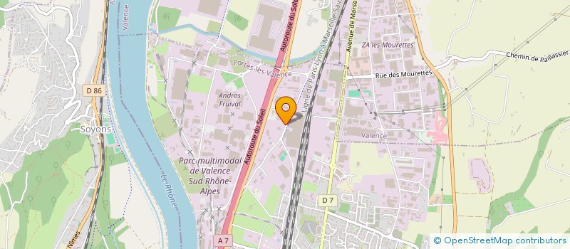 localisation de l'entreprise NATURE CONSTRUCTION  PORTES-LES-VALENCE