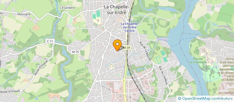 localisation de l'entreprise NATURE D'O à NANTES