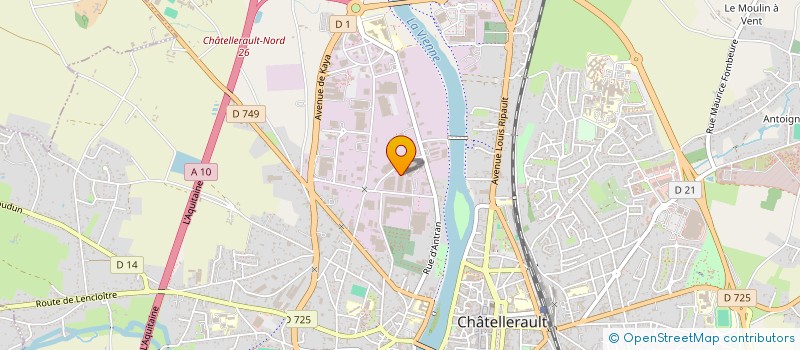 localisation de l'entreprise NATURE DE BRENNE  CHATELLERAULT