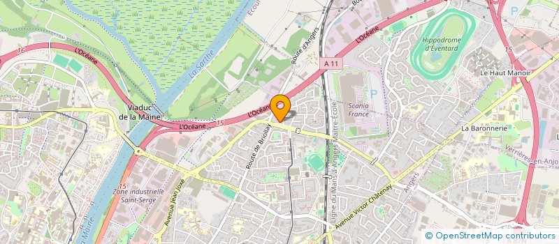 localisation de l'entreprise NATURE DECOUVERTE ANDEGAVE à ANGERS