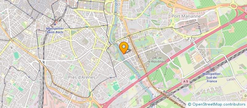 localisation de l'entreprise NATURE DES SENS à MONTPELLIER