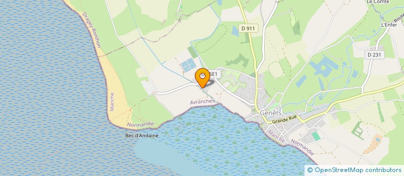 localisation de l'entreprise NATURE EN BAIE DU MONT SAINT-MICHEL  GENETS