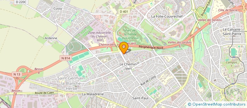 localisation de l'entreprise NATURE EN FOLIE à CAEN