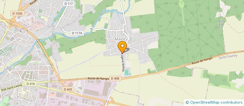 localisation de l'entreprise NATURE EN SCENE  MAINCY