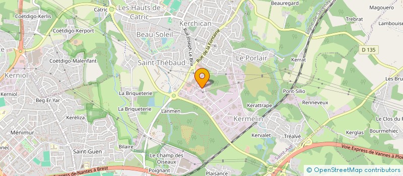localisation de l'entreprise NATURE ENERGIES à PLESCOP