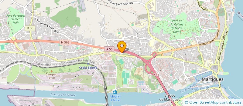 localisation de l'entreprise NATURE ENVIRONNEMENT  MARTIGUES