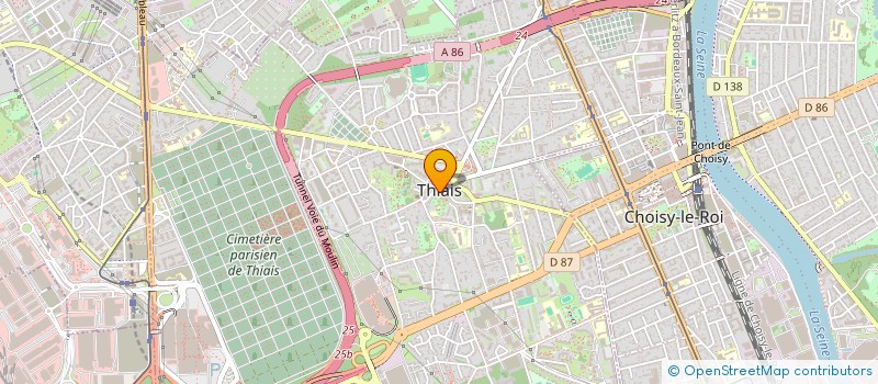 localisation de l'entreprise NATURE ENVIRONNEMENT EVENEMENTIEL DE THIAIS  THIAIS