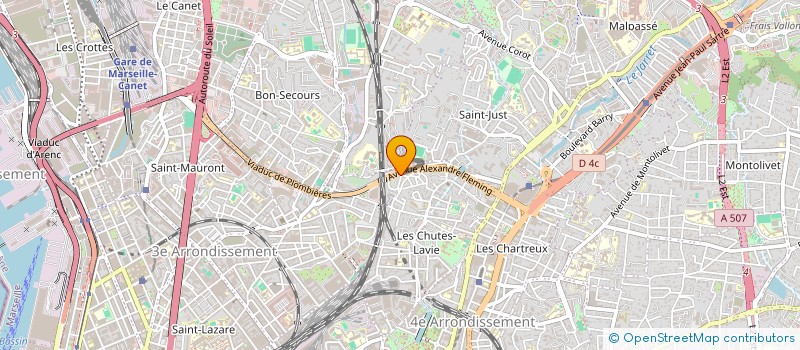 localisation de l'entreprise NATURE ET BIEN-ETRE LES JASMINS à MARSEILLE