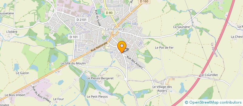 localisation de l'entreprise NATURE ET BOIS à LA FERRIERE