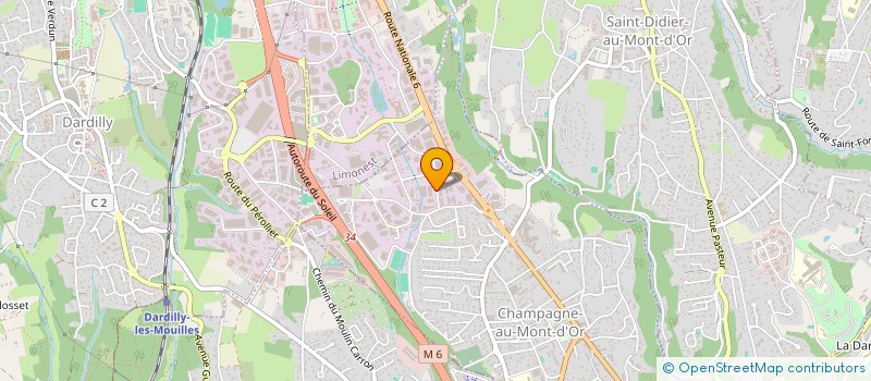 localisation de l'entreprise NATURE ET CONFORT à CHAMPAGNE-AU-MONT-D'OR