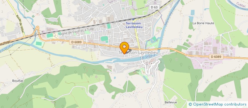 localisation de l'entreprise NATURE ET CULTURE LES AMIS DES ARTS ET DES JARDINS EN TERRASSONNAIS  TERRASSON-LAVILLEDIEU