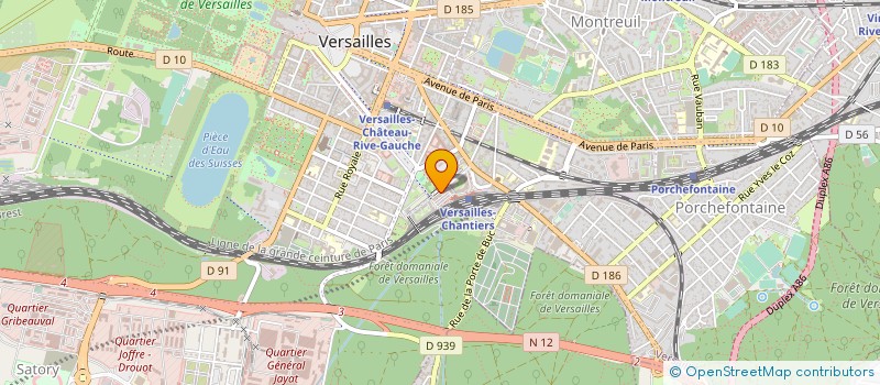 localisation de l'entreprise NATURE ET DECOUVERTES SA à VERSAILLES