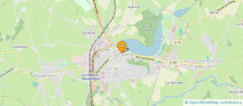 localisation de l'entreprise NATURE ET DIETETIQUE à LA CLAYETTE