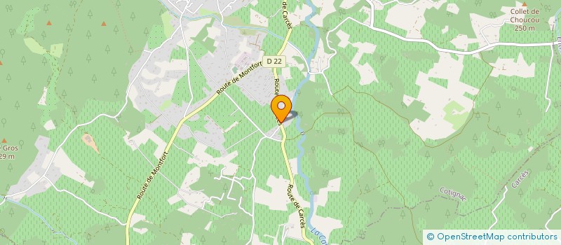 localisation de l'entreprise NATURE ET ENERGIE SUD  COTIGNAC