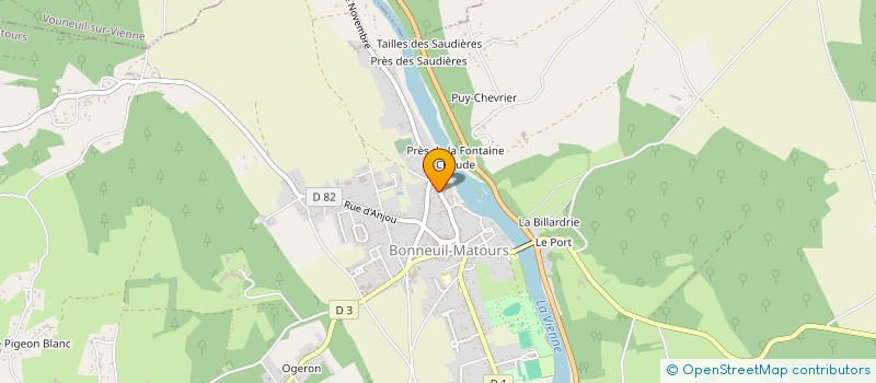 localisation de l'entreprise NATURE ET ENVIRONNEMENT à BONNEUIL-MATOURS