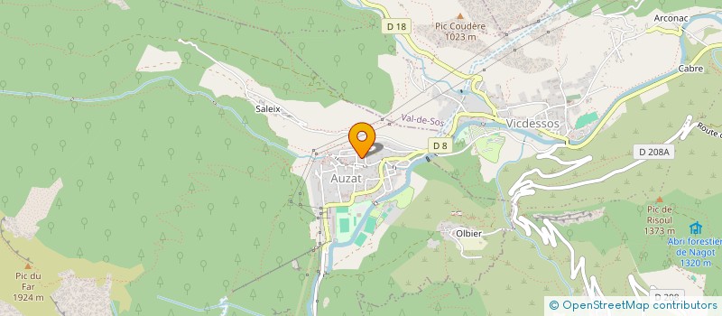 localisation de l'entreprise NATURE ET ENVIRONNEMENT DES VALLEES DE L'ENDRON à VAL-DE-SOS