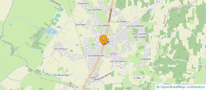 localisation de l'entreprise NATURE ET GUERISON à MANZIAT