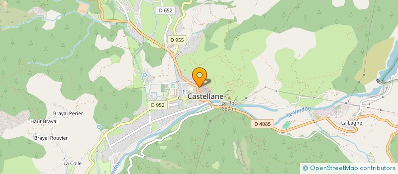 localisation de l'entreprise NATURE ET HORIZONS à CASTELLANE