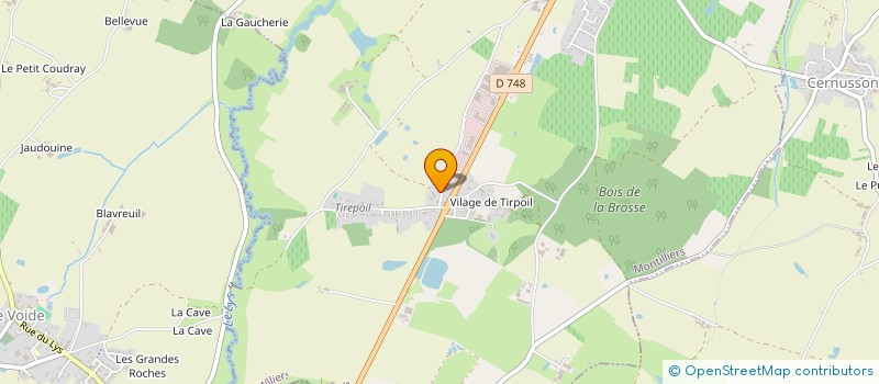 localisation de l'entreprise NATURE ET JARDIN  MONTILLIERS