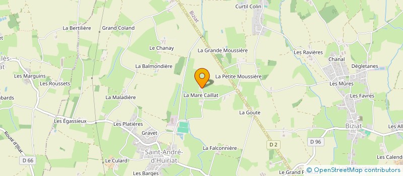 localisation de l'entreprise NATURE ET MELODIE à SAINT ANDRE D'HUIRIAT