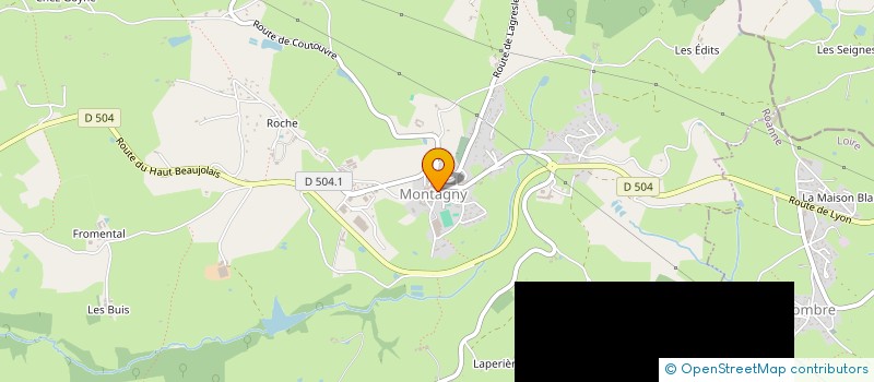 localisation de l'entreprise NATURE ET MEMOIRES DE MONTAGNY  MONTAGNY