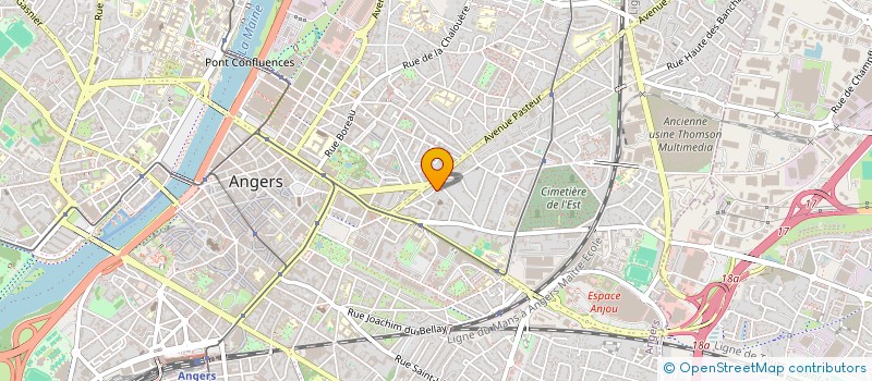 localisation de l'entreprise NATURE ET PROGRES 49 à ANGERS