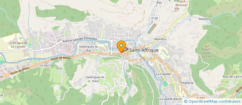 localisation de l'entreprise NATURE ET PROGRES AVEYRON  SAINT-AFFRIQUE