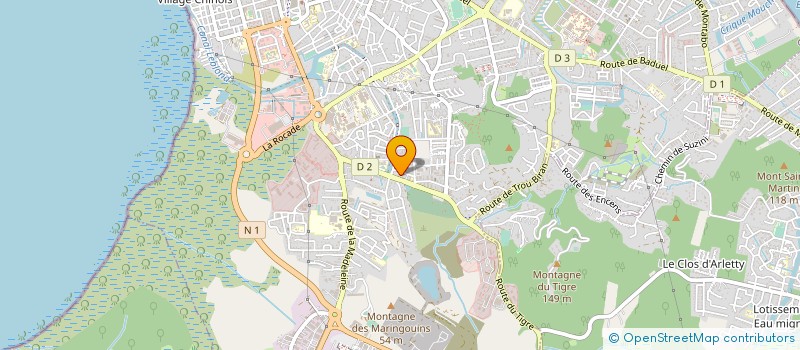 localisation de l'entreprise NATURE ET PROGRES GUYANE  CAYENNE