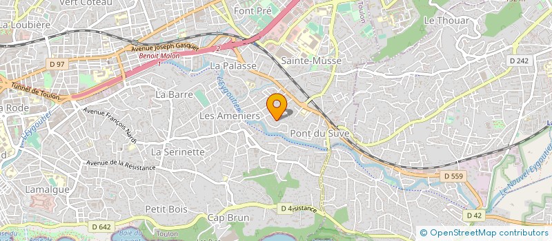 localisation de l'entreprise NATURE ET PROGRES VAR à TOULON