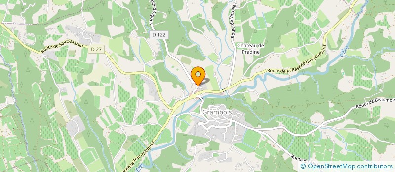 localisation de l'entreprise NATURE ET PROMENADE EN PAYS D'AIGUES  LA BASTIDE-DES-JOURDANS