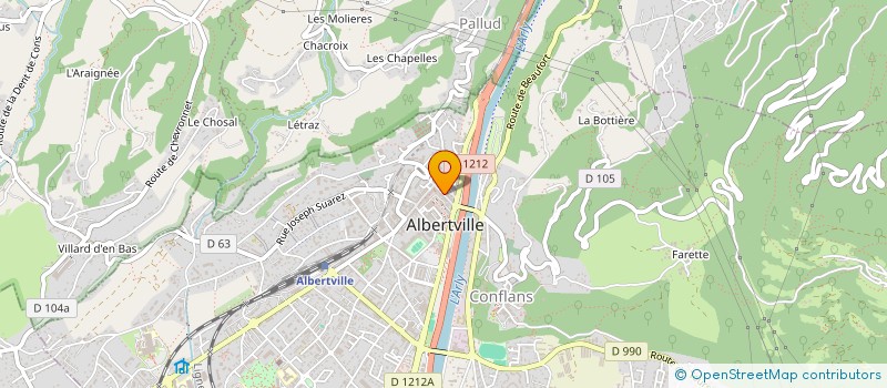 localisation de l'entreprise NATURE ET SANTE à ALBERTVILLE