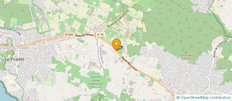 localisation de l'entreprise NATURE ET TROPIQUES PAYSAGES  CARQUEIRANNE