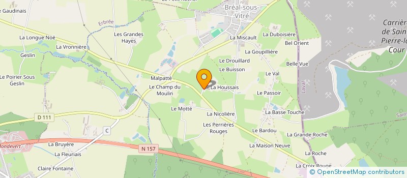 localisation de l'entreprise NATURE ET VIE à BREAL-SOUS-VITRE