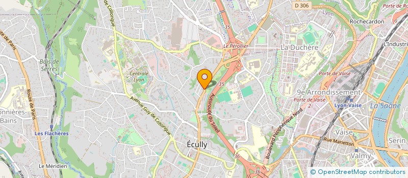 localisation de l'entreprise NATURE ET VINS à ECULLY