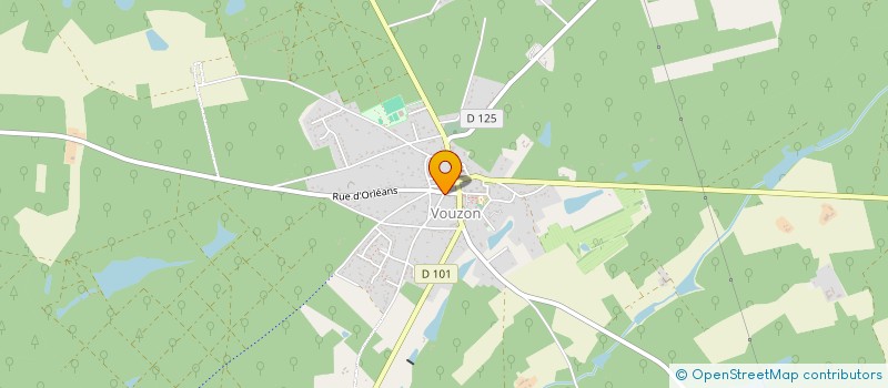 localisation de l'entreprise NATURE EVASION CHASSE ET PECHE  VOUZON