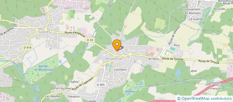 localisation de l'entreprise NATURE HABITAT SERVICES  ANGRESSE