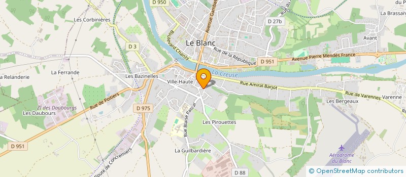 localisation de l'entreprise NATURE HUMAINE à LE BLANC