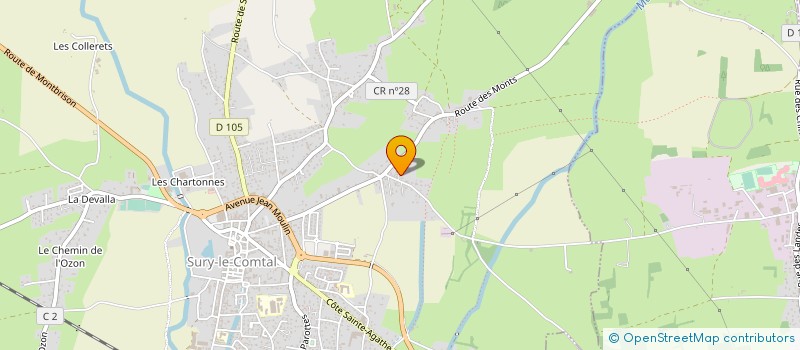 localisation de l'entreprise NATURE'L ENERGIES à SURY-LE-COMTAL