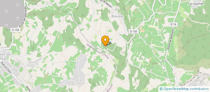 localisation de l'entreprise NATURE LIBRE  BLAUVAC