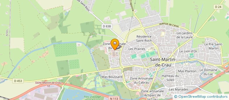 localisation de l'entreprise NATURE & NATH à SAINT-MARTIN-DE-CRAU
