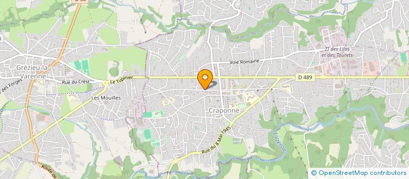 localisation de l'entreprise NATURE PASSION à CRAPONNE