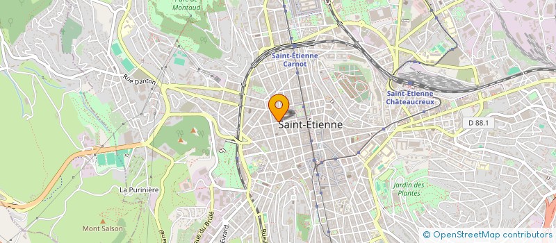 localisation de l'entreprise NATURE PEINTURE  SAINT-ETIENNE