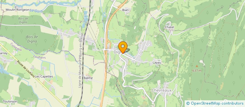 localisation de l'entreprise NATURE PHOTO JURA  DIGNA