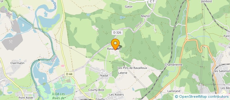 localisation de l'entreprise NATURE & SENS  THIERS