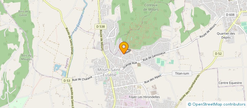 localisation de l'entreprise NATURE SPORT  MOURS-SAINT-EUSEBE