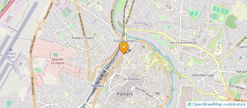 localisation de l'entreprise NATURE SURF  POITIERS