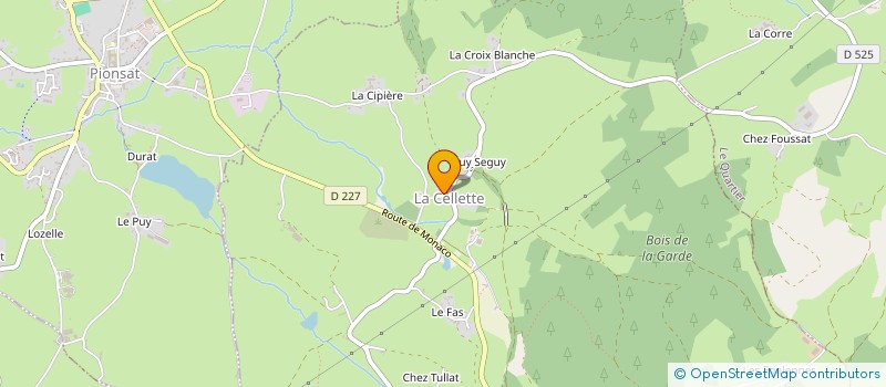 localisation de l'entreprise NATURE-TRADITIONS-PATRIMOINE LA CELLETTE  LA CELLETTE