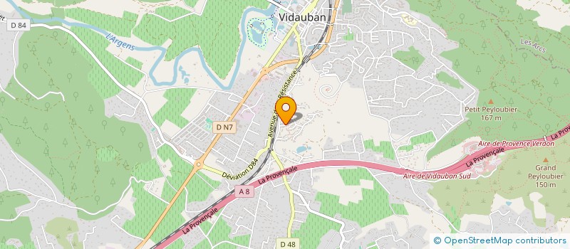 localisation de l'entreprise NATURE TRAIL VIDAUBAN  VIDAUBAN