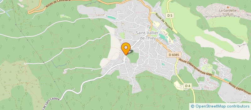 localisation de l'entreprise NATURE TRAINING 06  SAINT-VALLIER-DE-THIEY
